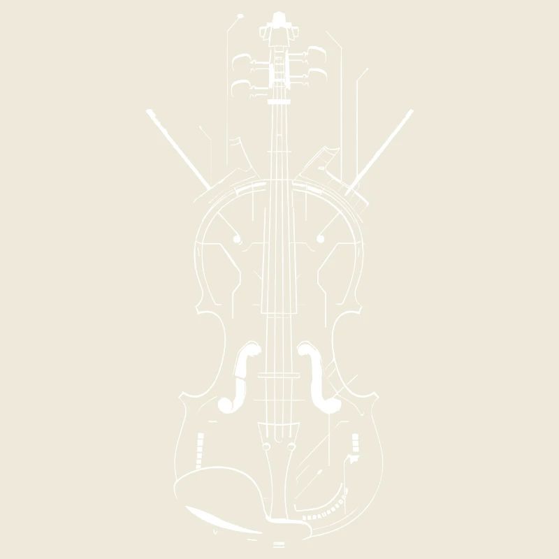 Violin Line Drawing