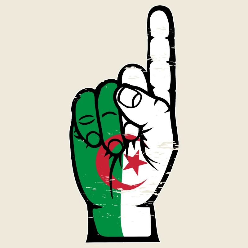 Drapeau de l’Algérie numéro 1 utilisé