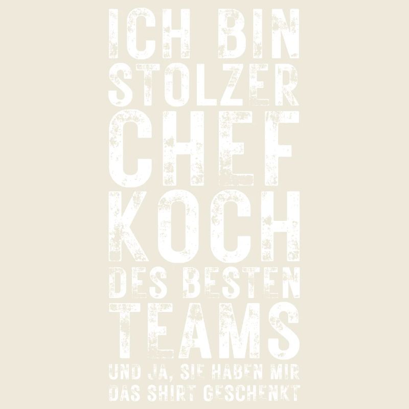 Stolzer Küchenchef des besten Teams