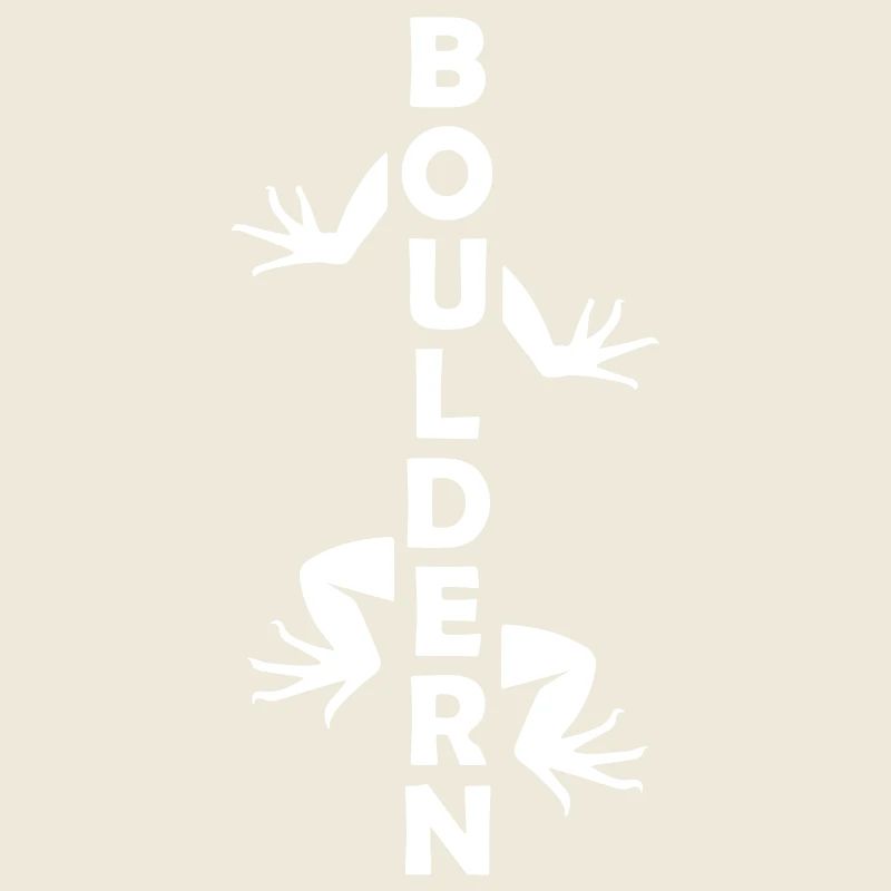 Bouldern, wie eine Echse