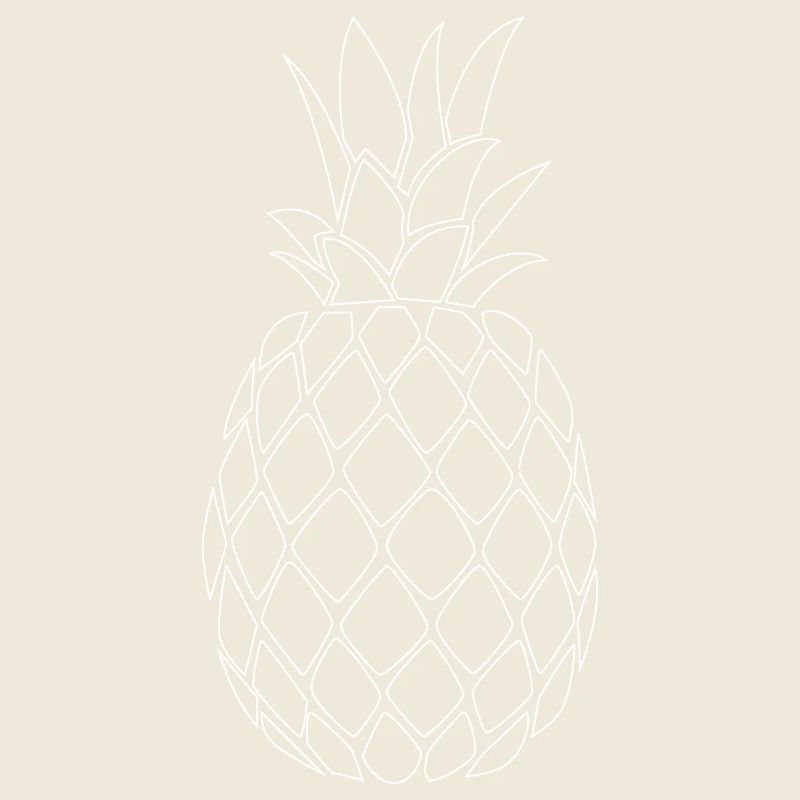 Pineapple white - Minimal Design