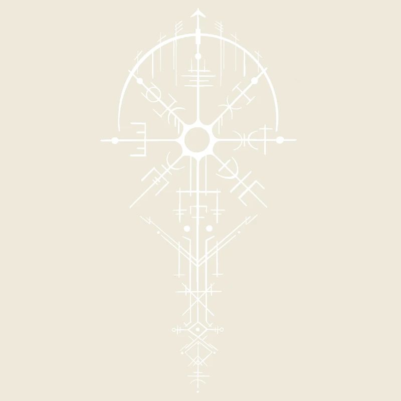 Nordischer Rune Kompass Design