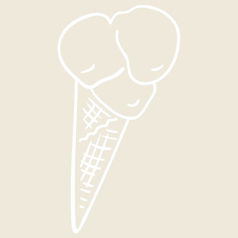 Crème glacée gaufre