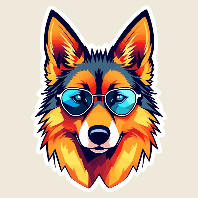 German Shepherd Illustration
