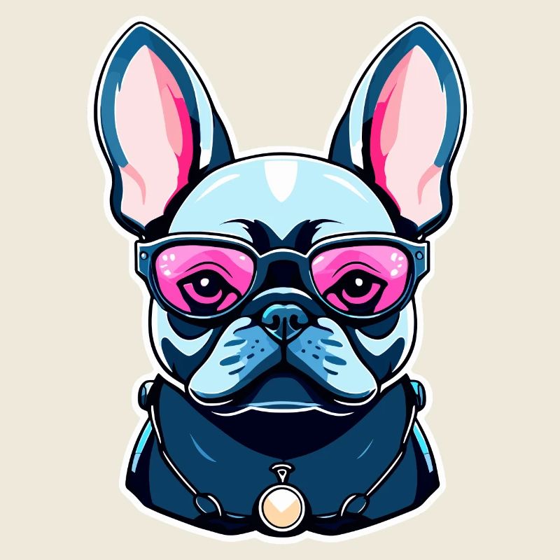 Illustration de chien bouledogue français