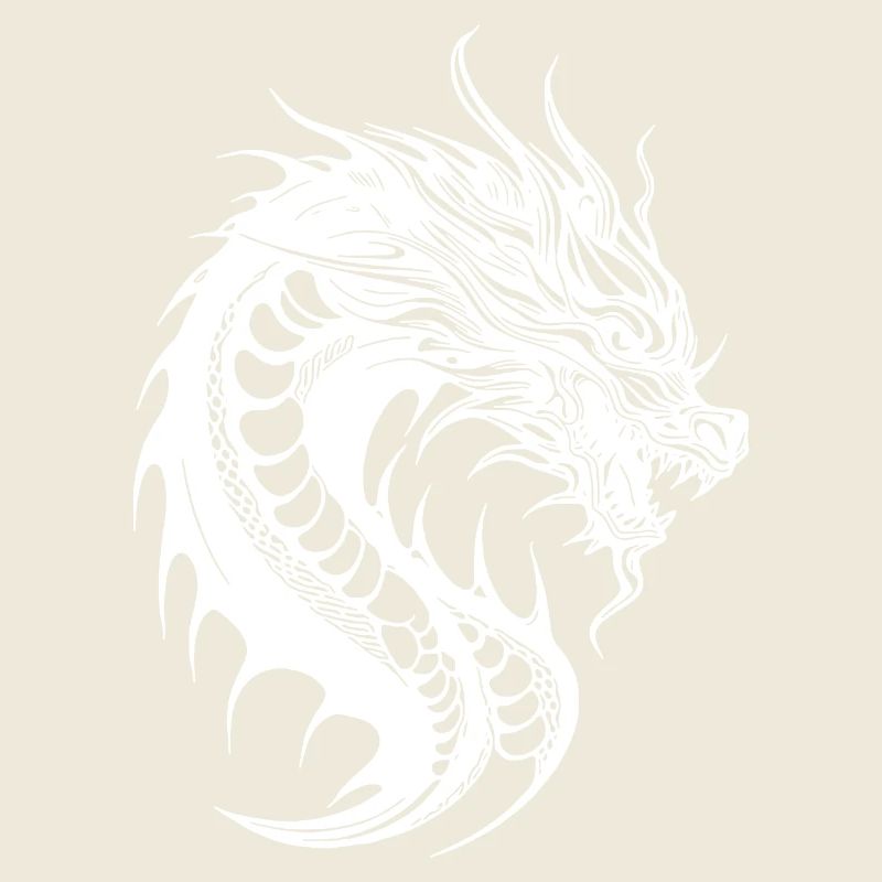 Vintager Schlangen Drache