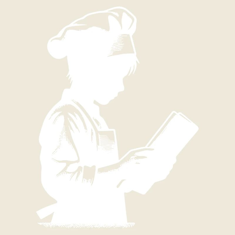 Trainee Chef and Hobby Baker Silhouette Portrait