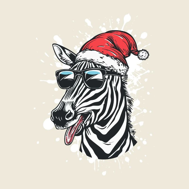 Zebra Christmas Funny