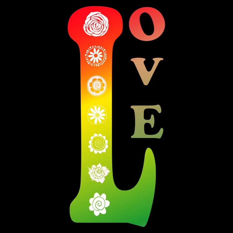Love Flower Power 70th Retro