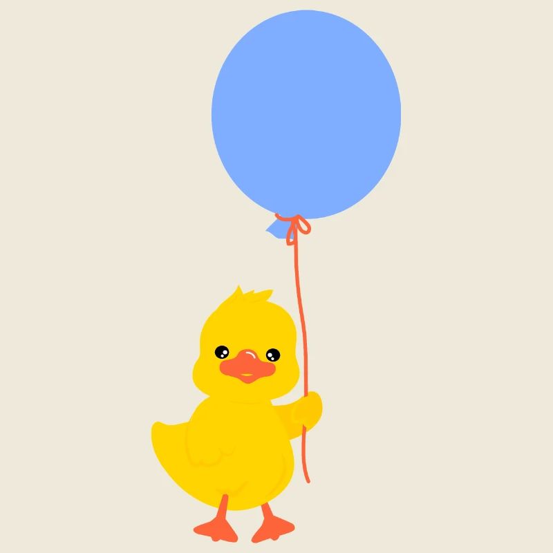 Cute baby duck character 5