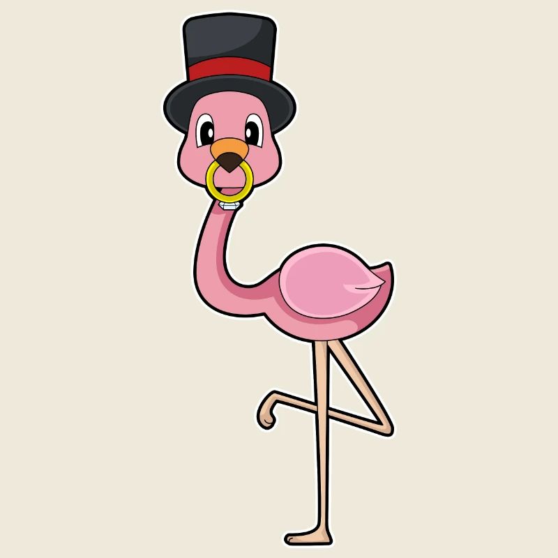 Flamingo Bräutigam Ehering Hochzeit