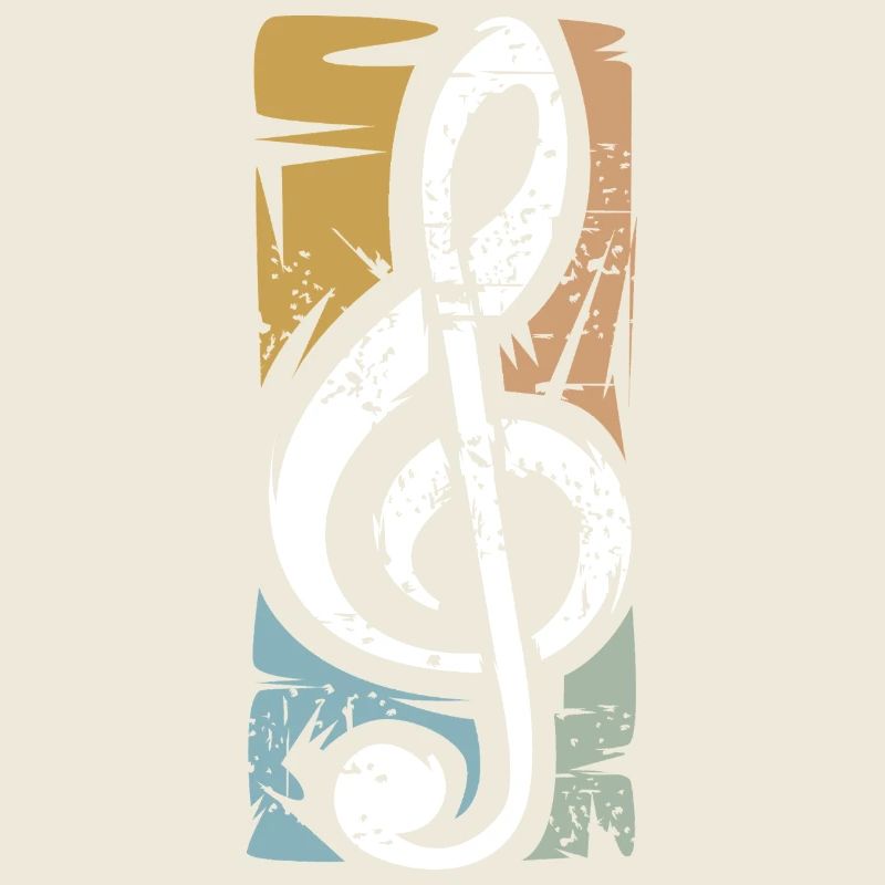 clef vintage – music symbol design