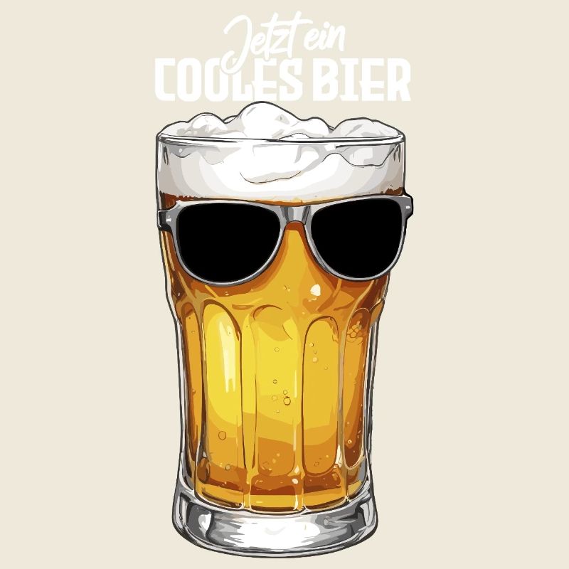 Cool beer with sunglasses for beer connoisseurs