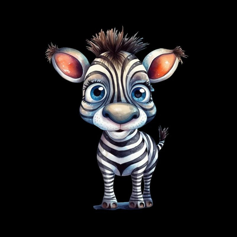 Zebra Wasserfarben Zoo