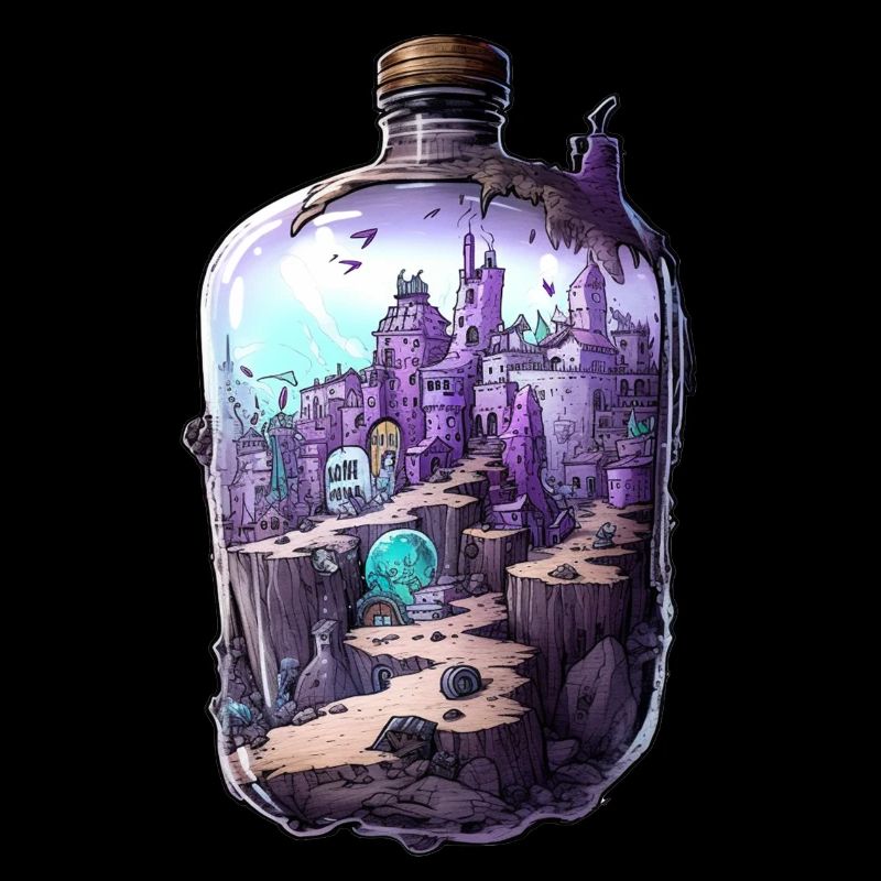 Dessin de bouteille Sunken City