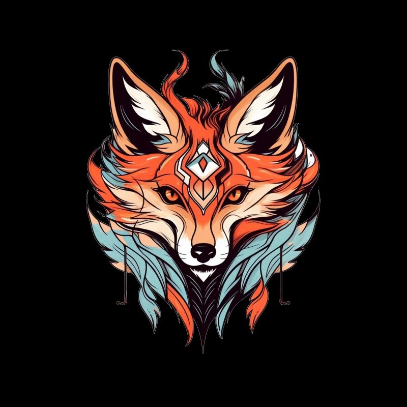 Fuchs Neo Traditional Tattoo Zeichnung