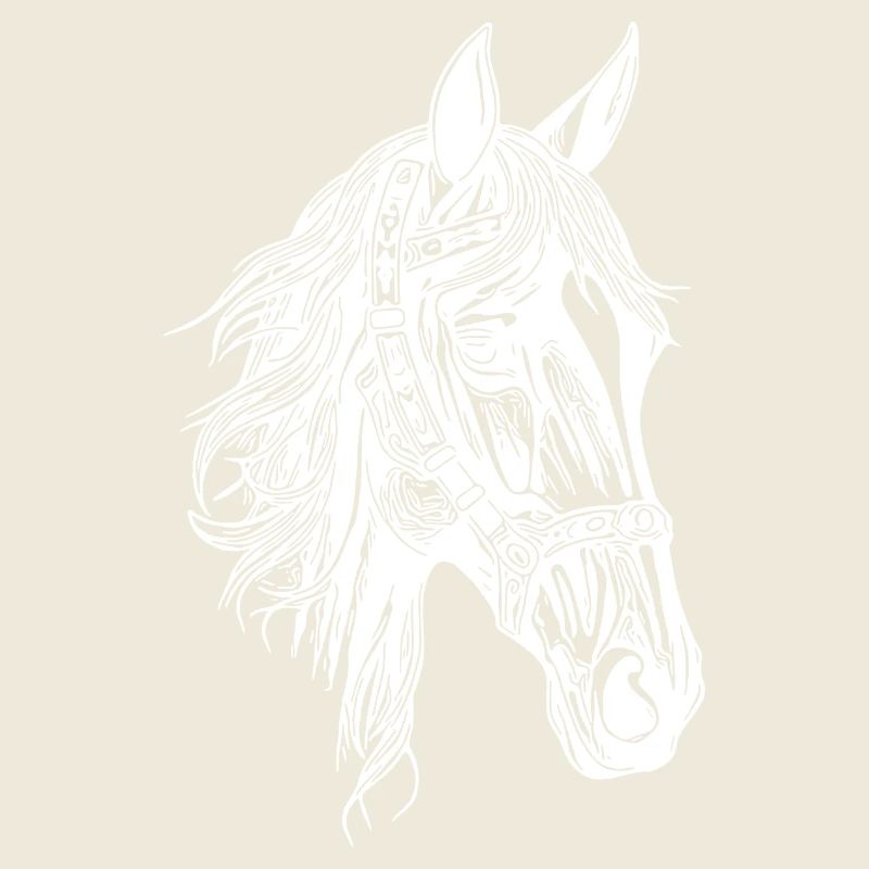 Pedigree cheval Portrait Style de tatouage