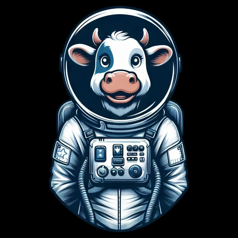 Astronaute Vache Espace Univers Cosmonaute