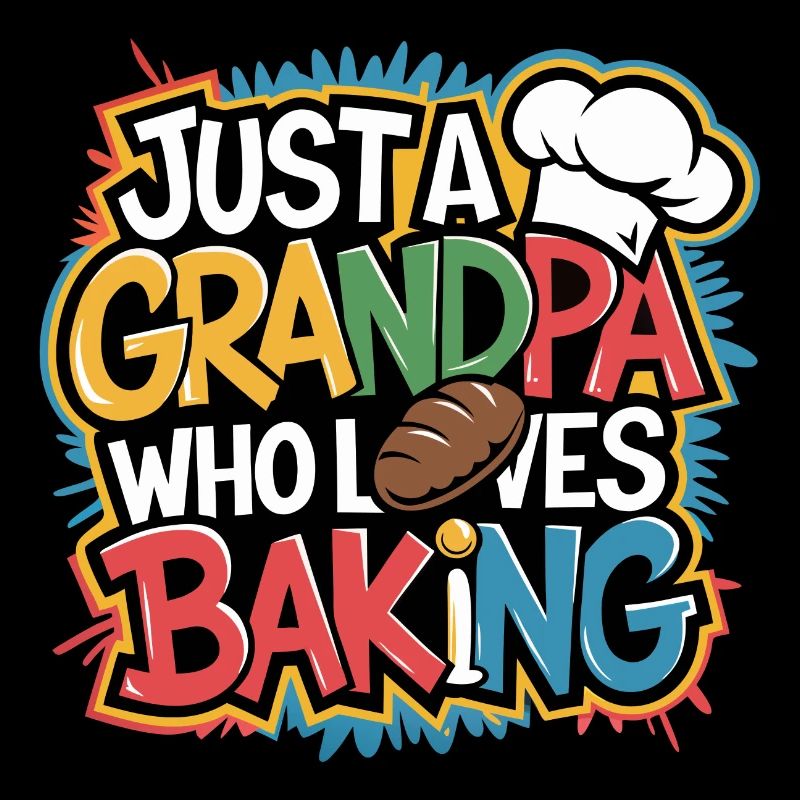 Papi est boulanger, notre papy aime cuisiner