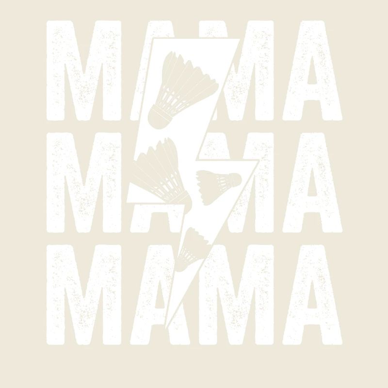 Federball Mama Mutter Badminton