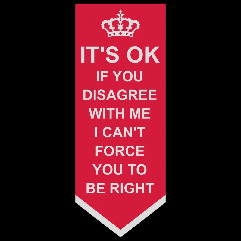 you disagree with me