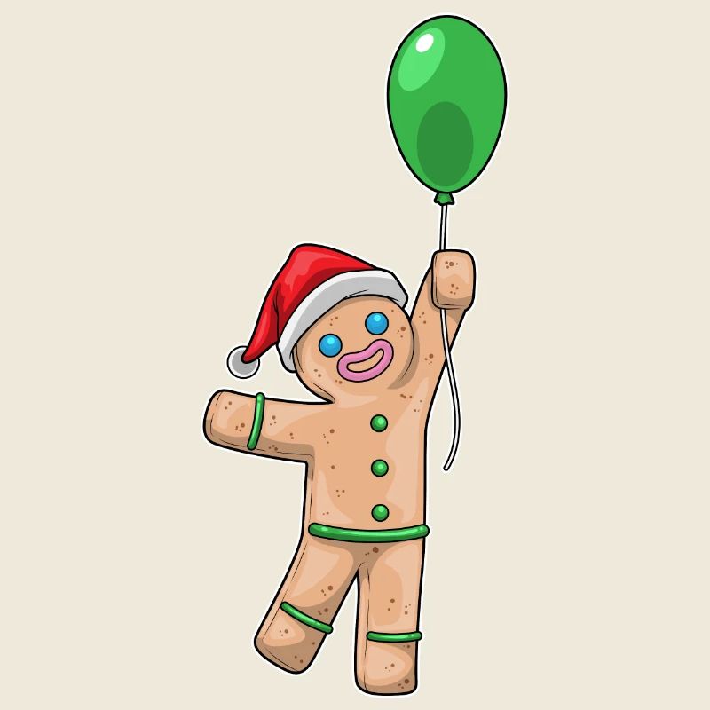 Lebkuchenmann Weihnachten Luftballon