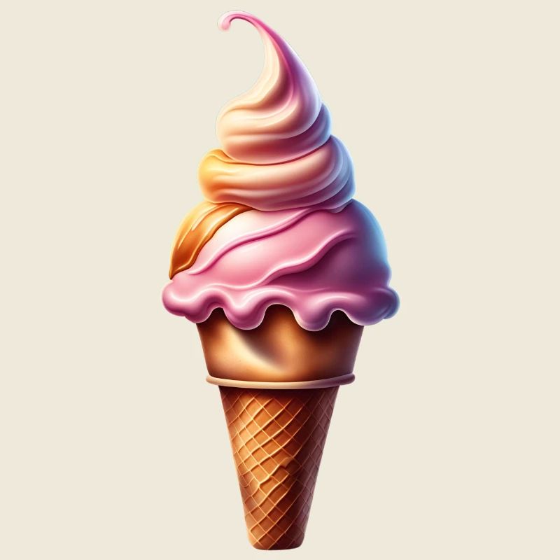 Süße Eiswaffel