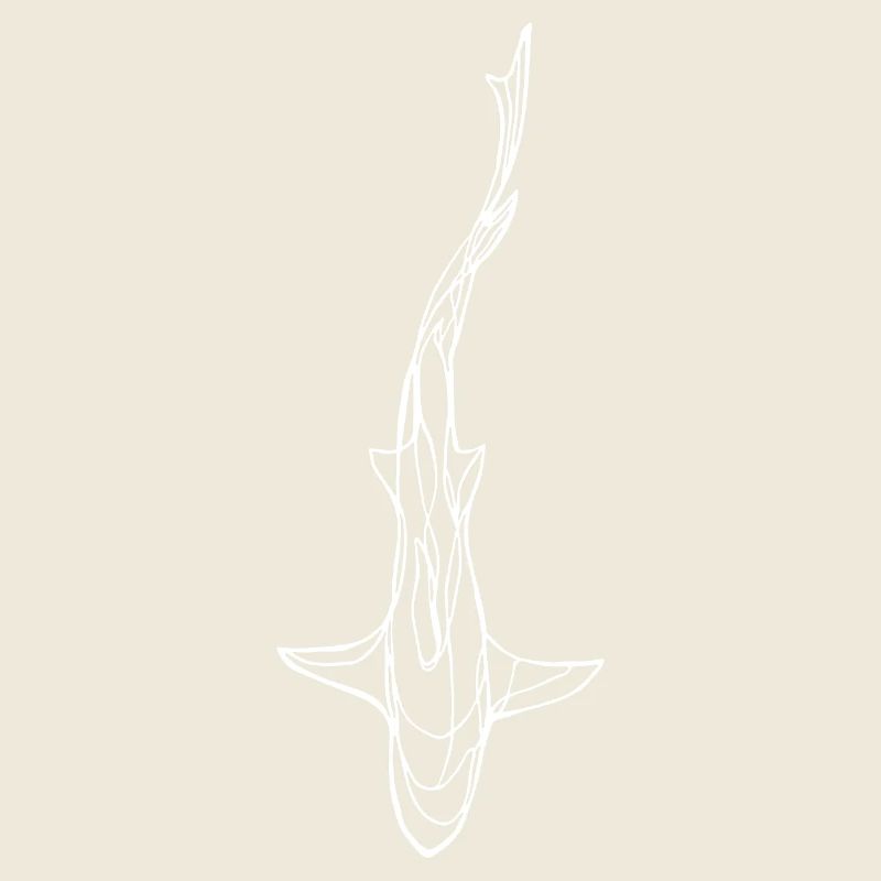 Silhouette de requin blanc