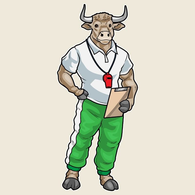 Stier Sport Lehrer Pfeife