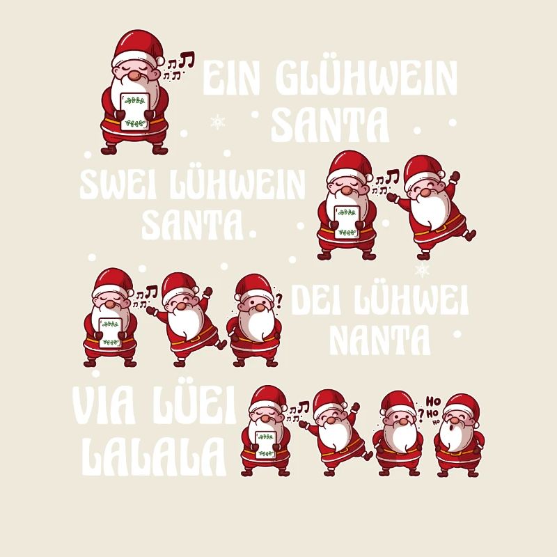 Glühwein Weihnachtsmann Gnome Weihnachts