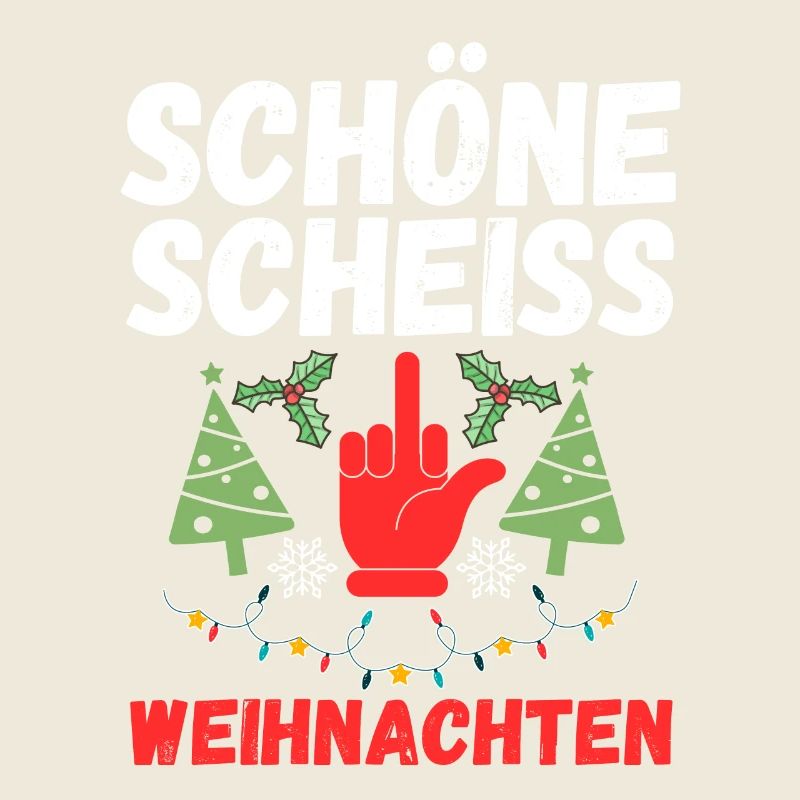 Weihnachtsmann Schöne Scheiß Weihnachten