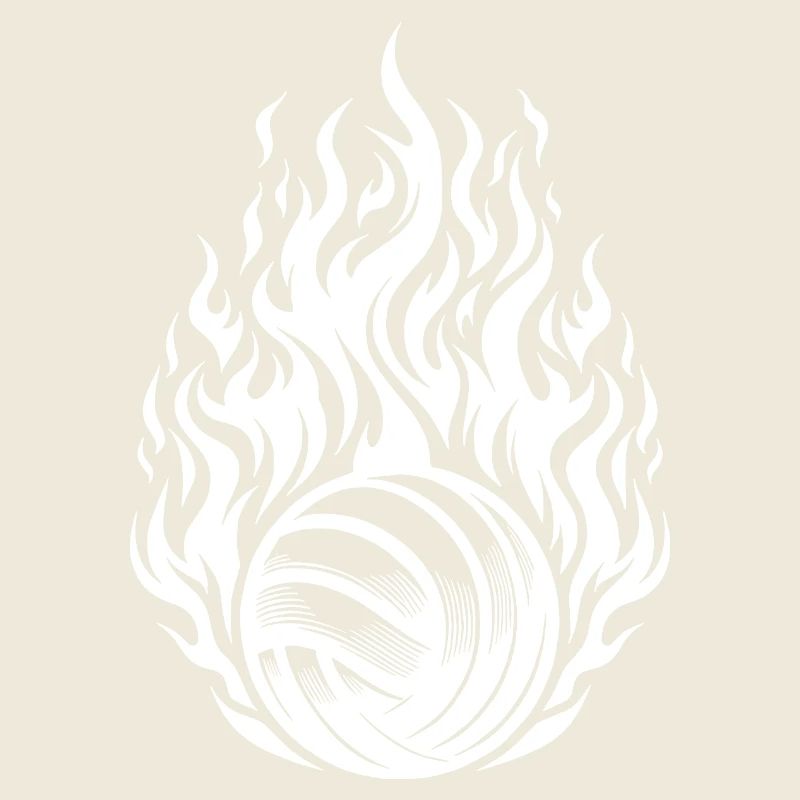 Hot Training Ball Volleyball Flames