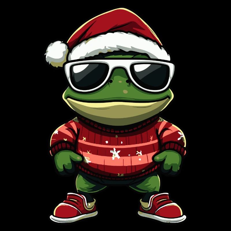 Grenouille Noël Cool Noël