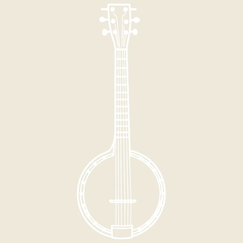 Banjo Line Art
