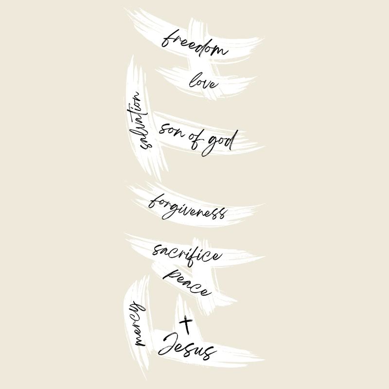 GLAUBE - Versteckte Worte Christliches Design