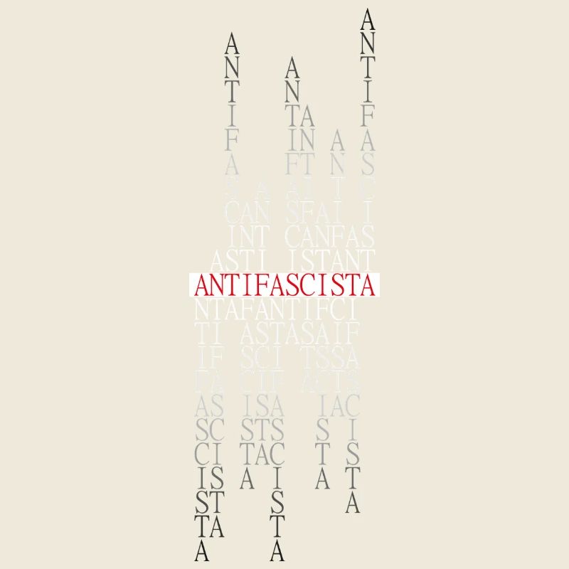 Antifascista Typo Collage red/gradient