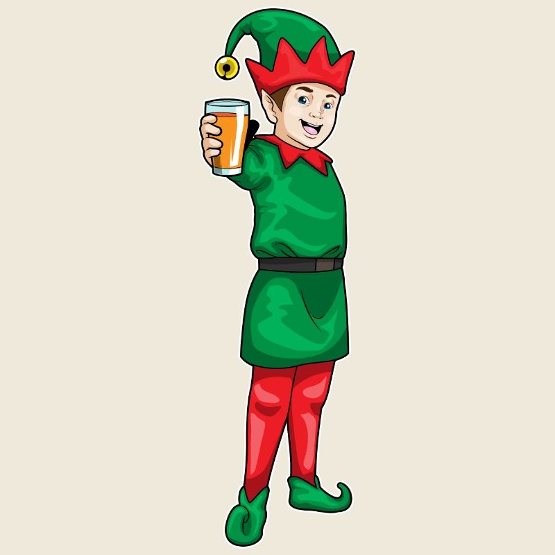 Elfen Weihnachten Orangensaft