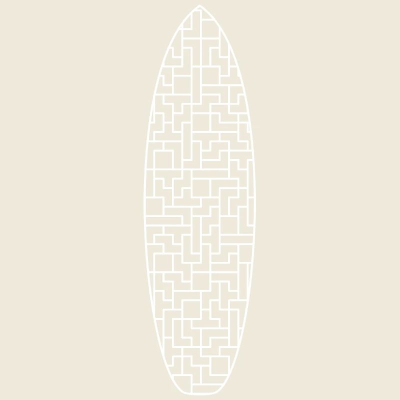 Brick surf (monochrome white)