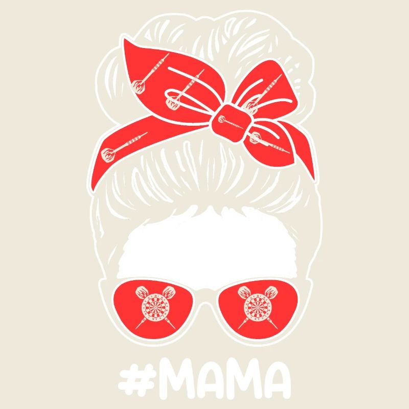 Joueuse de fléchettes maman maman fléchettes