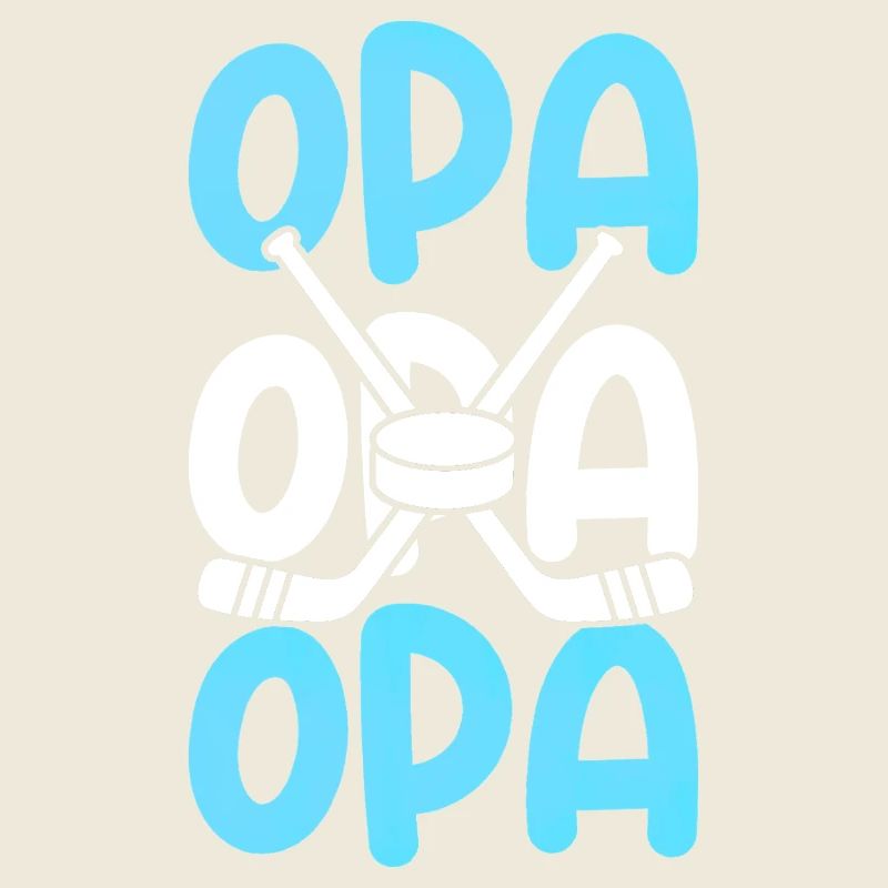 Eishockeyspieler Opa Eishockey