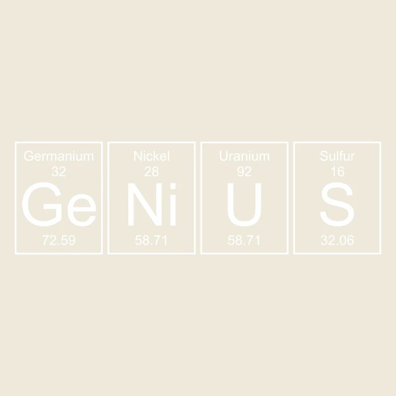 Genie - Genius (Periodic Table Style)