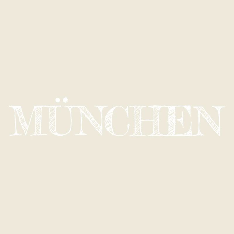 Munich lettering white