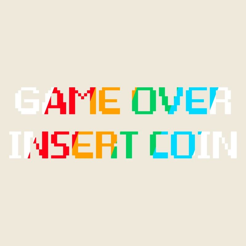 Game Over Insert Coin (dark)