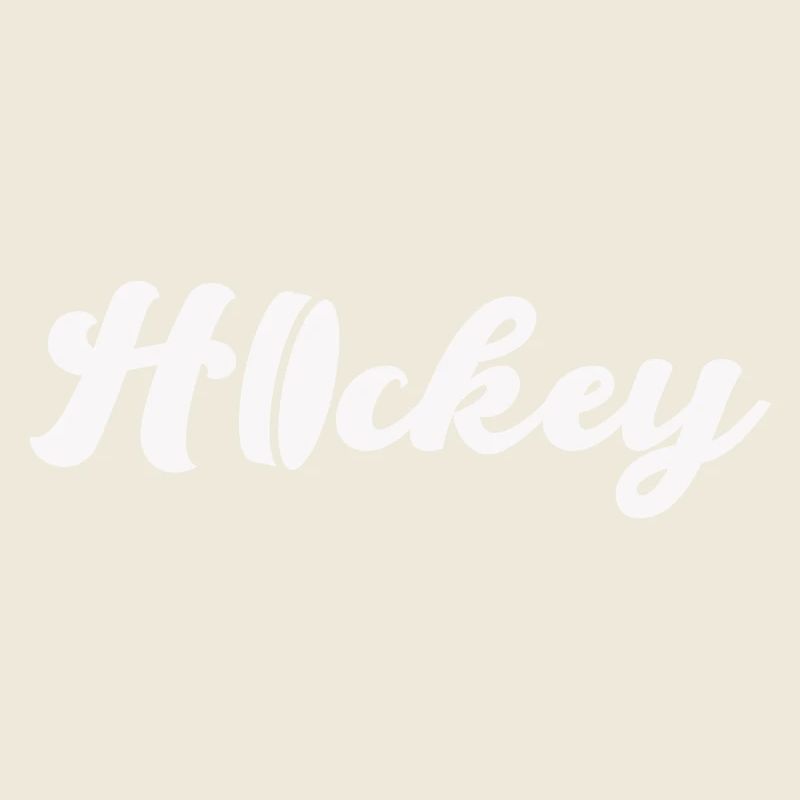 Style de script de hockey – Look élégant de logo