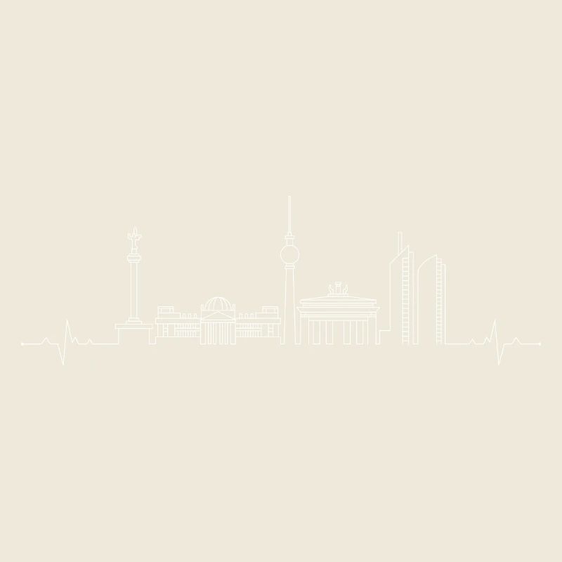Dessin au trait d’horizon de la ville