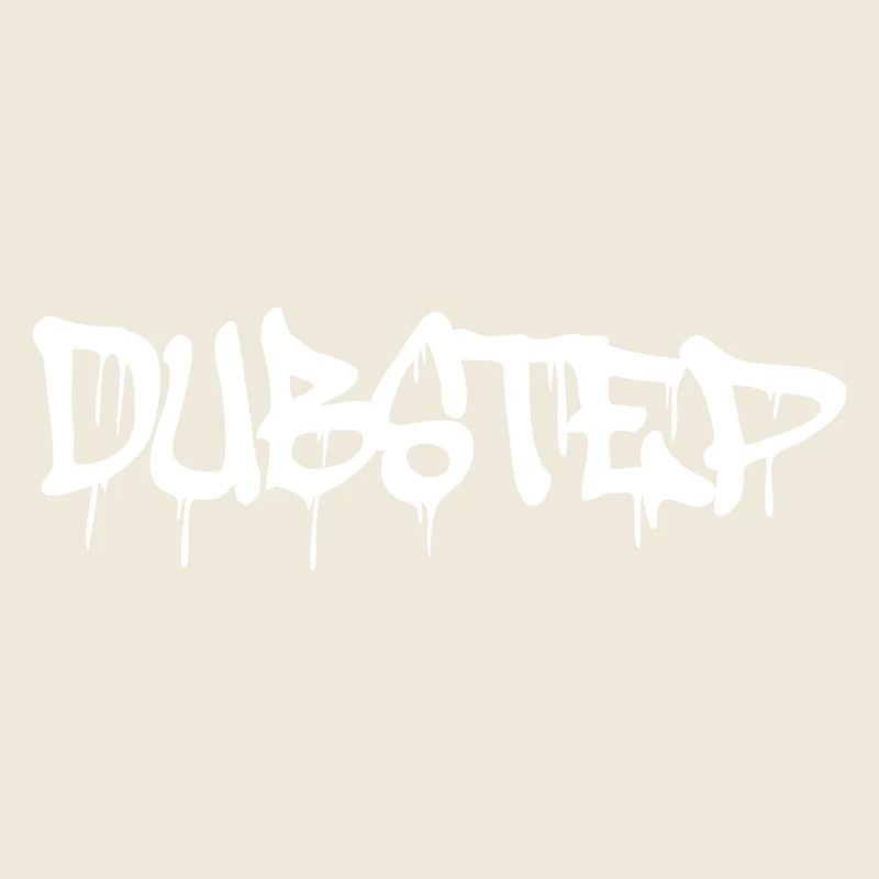 Dub Step Techno Musik Party Tropfen Graffiti Text