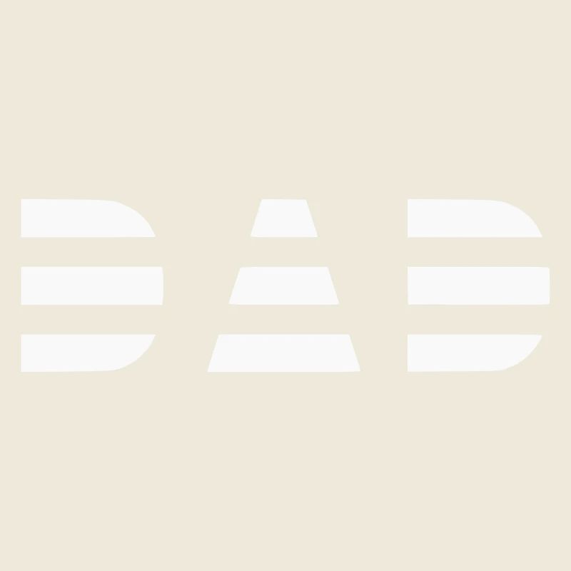 Cooles Dad Logo gestreift