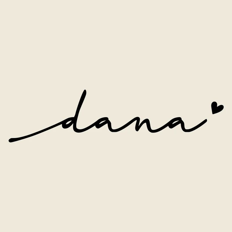 Dana Cursive Name