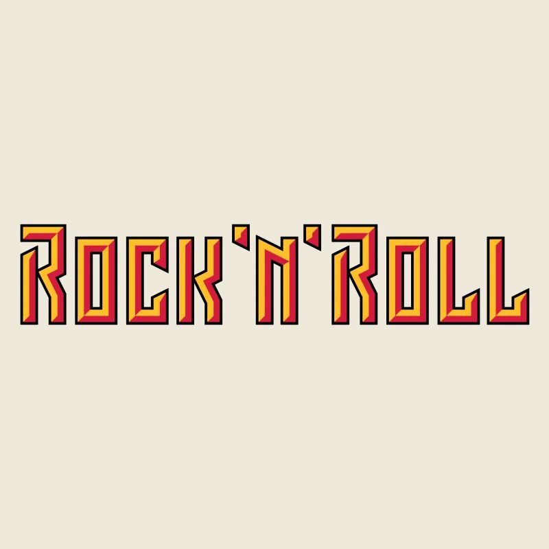 Lettrage Rock 'n' Roll (3D / 3C)
