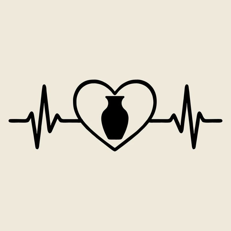 Pottery Vase Heart